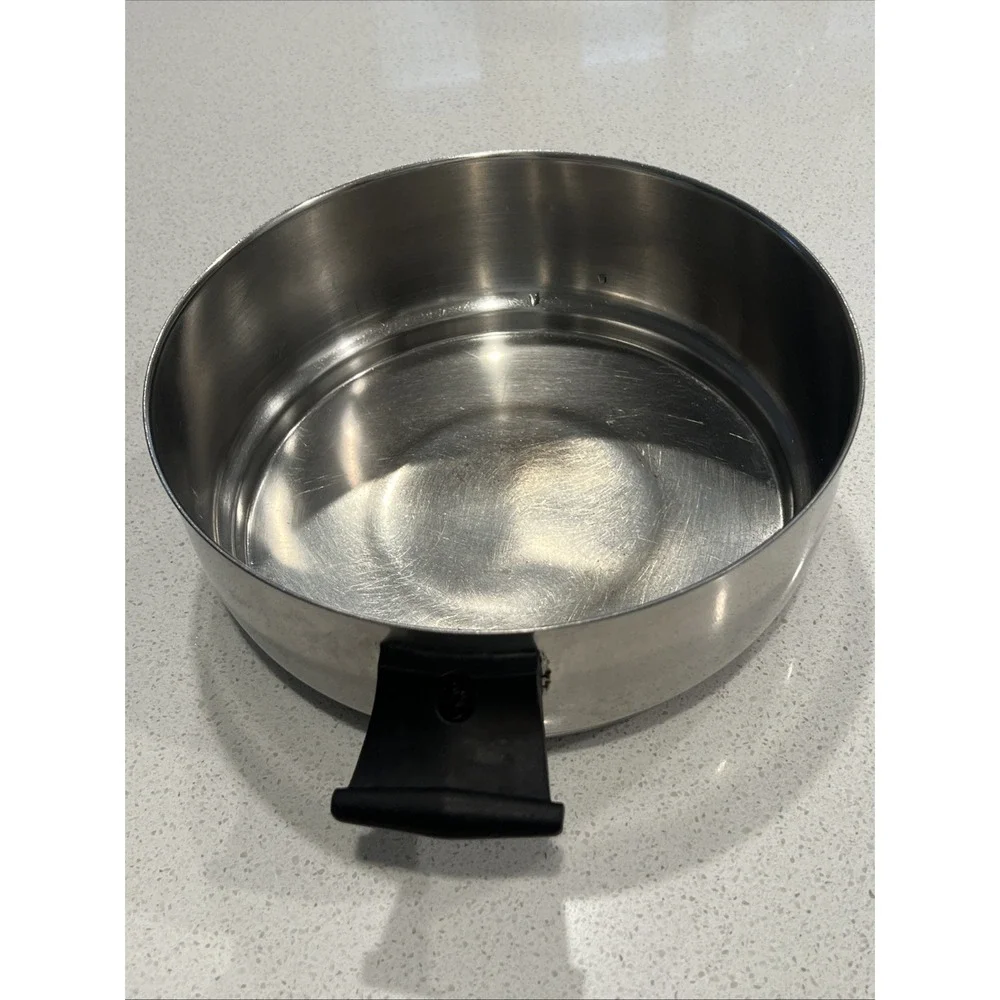 Vintage Rena Ware 18-8 Stainless Steel 3 Ply 4 QT   Pan Pot Handle. No Lid